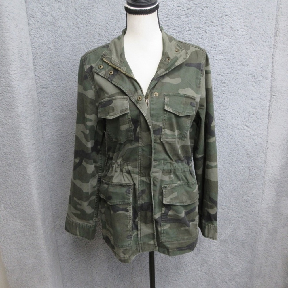 Utility Jacket Women S Green Camo Military Gorpcore Streetwear Grunge Layering